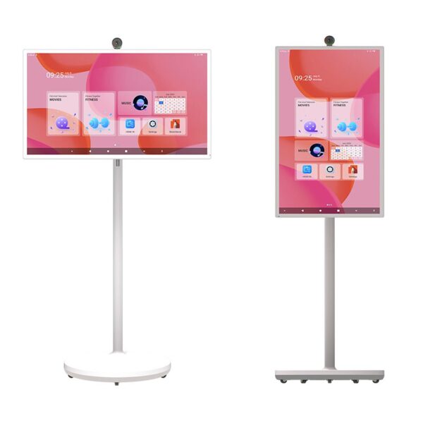 Monitor Touch Movil Joytec 21.5"/27"/32" con Batería Recargable, Android, Wifi, USB y Ruedas – Smart TV Portátil Todo en Uno